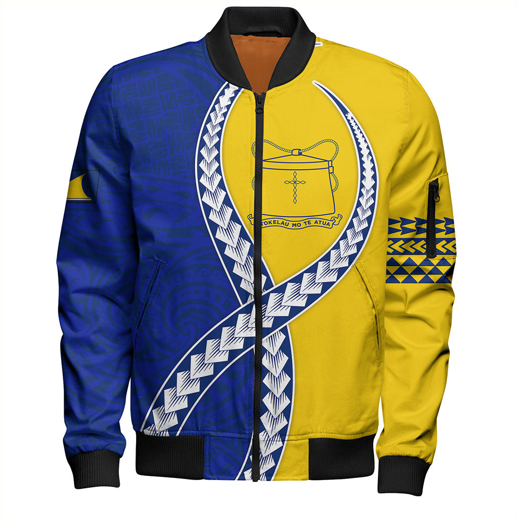 Tokelau Bomber Jacket Tribal Polynesian In My Heart