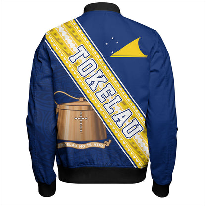 Tokelau Bomber Jacket Flag And Coat Of Arms
