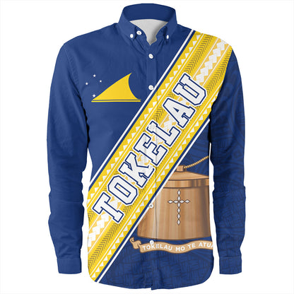 Tokelau Long Sleeve Shirt Flag And Coat Of Arms