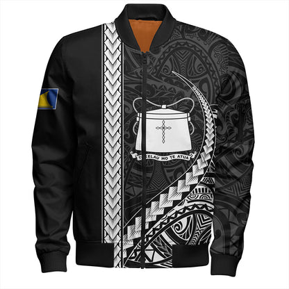 Tokelau Bomber Jacket Tribal Polynesian Coat Of Arms