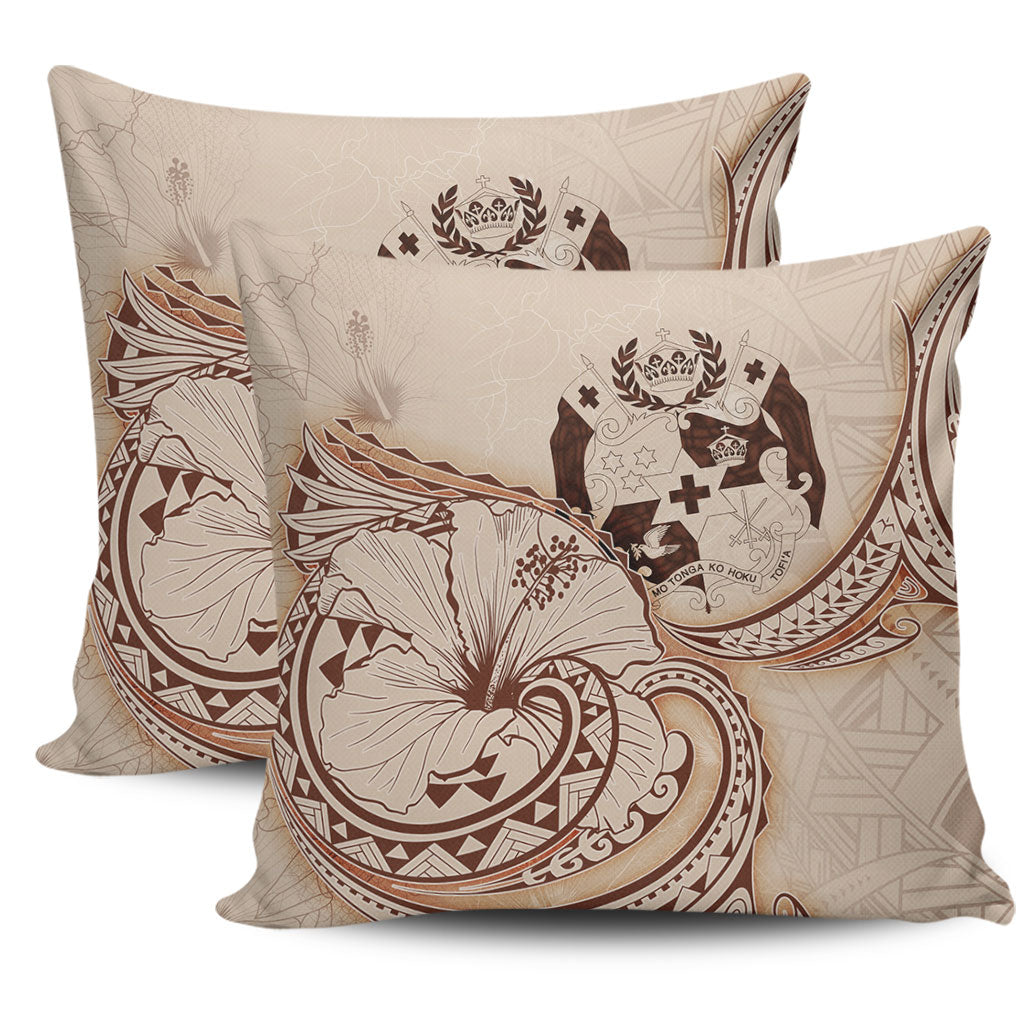 Tonga Pillow Cover Hibiscus Flower Vintage Style