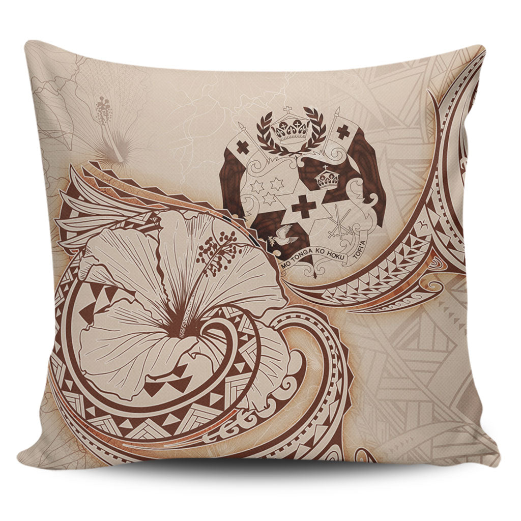 Tonga Pillow Cover Hibiscus Flower Vintage Style