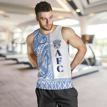 Tonga Custom Personalised Tank Top Apifo'ou College Simple Ngatu Patterns