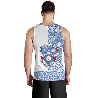 Tonga Custom Personalised Tank Top Apifo'ou College Simple Ngatu Patterns