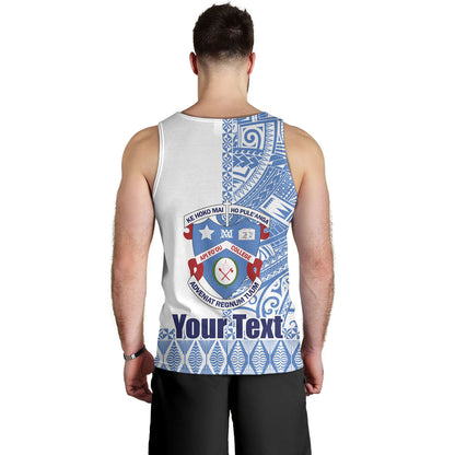 Tonga Custom Personalised Tank Top Apifo'ou College Simple Ngatu Patterns