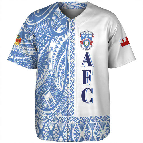 Tonga Custom Personalised Baseball Shirt Apifo'ou College Simple Ngatu Patterns