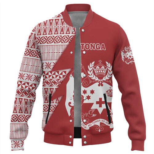 Tonga Custom Personalised Baseball Jacket Flash Style