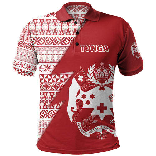 Tonga Custom Personalised Polo Shirt Flash Style