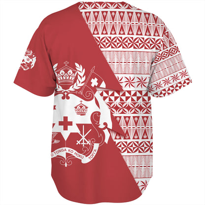 Tonga Custom Personalised Baseball Shirt Flash Style
