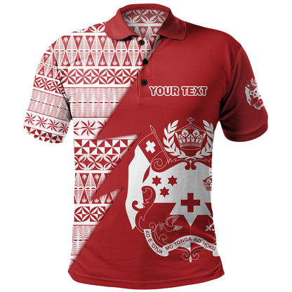 Tonga Custom Personalised Polo Shirt Flash Style