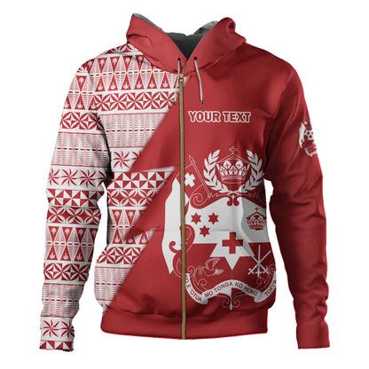 Tonga Custom Personalised Hoodie Flash Style