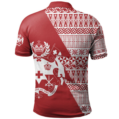 Tonga Custom Personalised Polo Shirt Flash Style