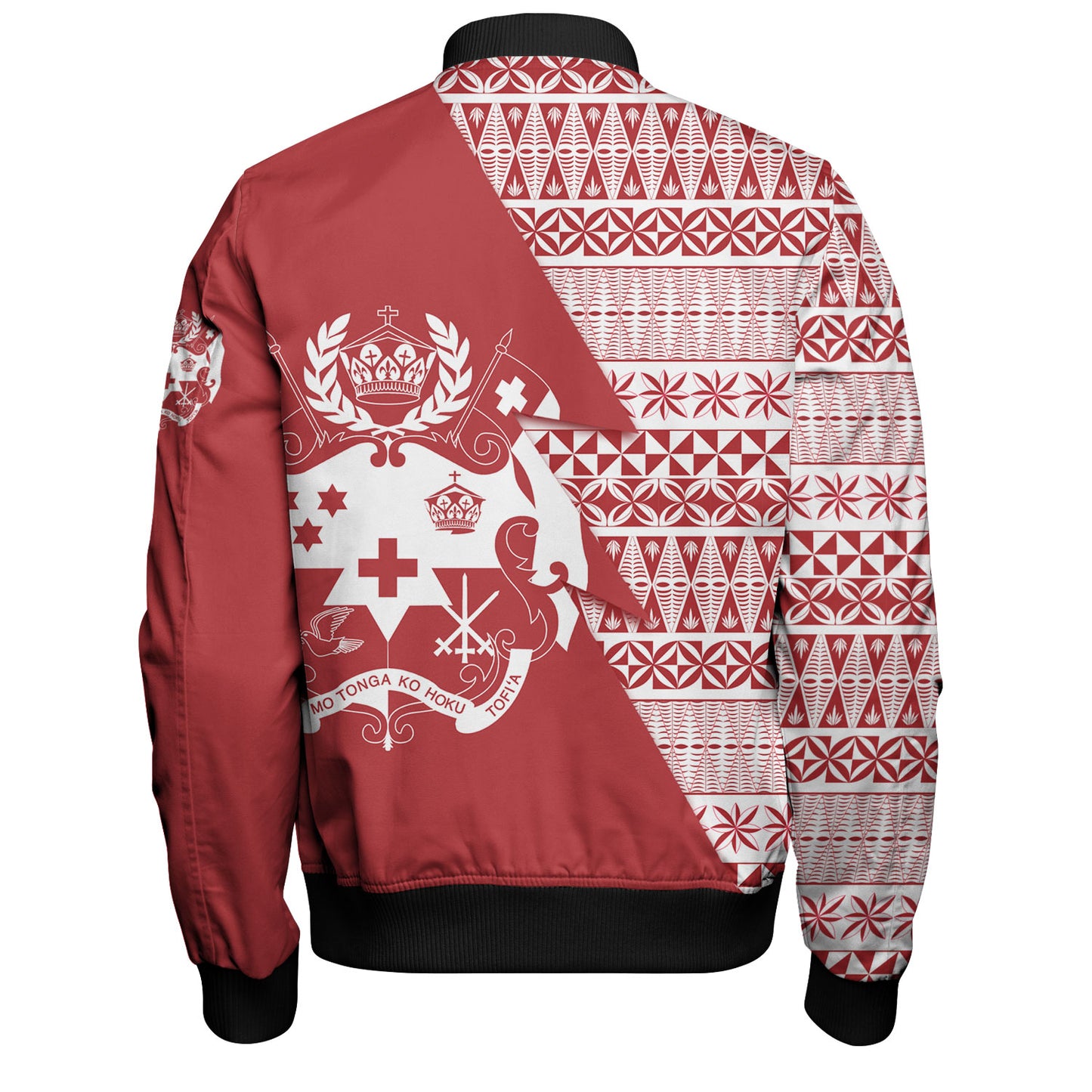 Tonga Custom Personalised Bomber Jacket Flash Style