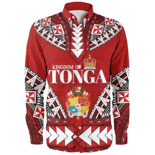 Tonga Long Sleeve Shirt Kingdom Of Tonga Tribal Patterns