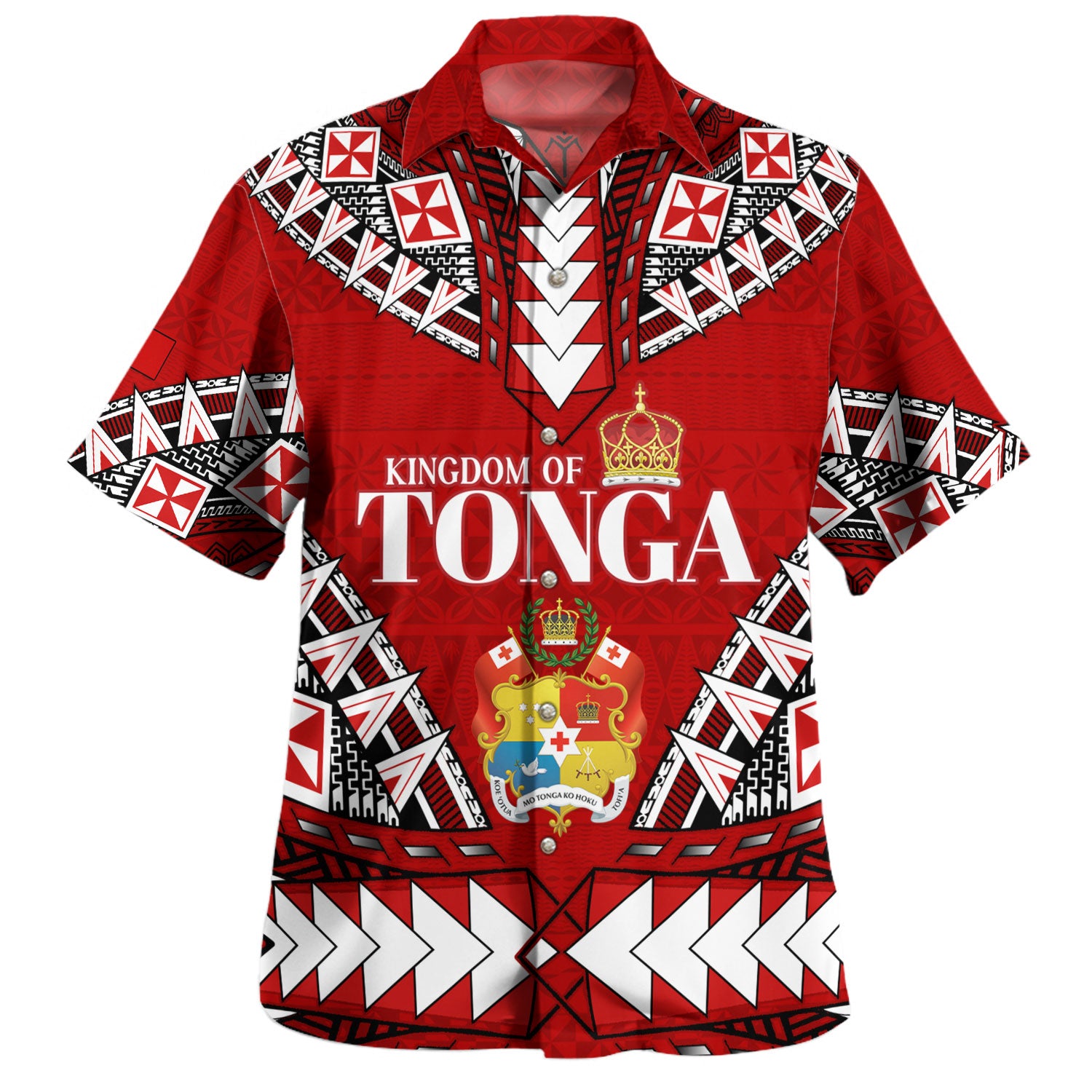 Tonga Hawaiian Shirt Kingdom Of Tonga Tribal Patterns