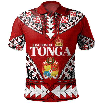 Tonga Polo Shirt Kingdom Of Tonga Tribal Patterns