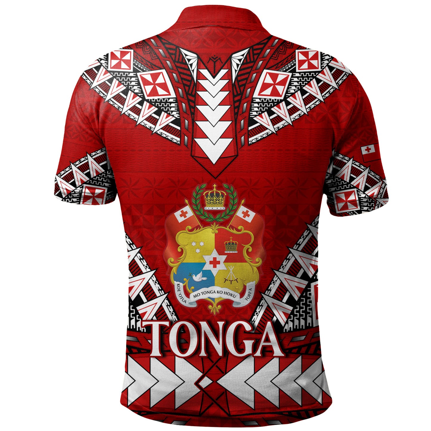 Tonga Polo Shirt Kingdom Of Tonga Tribal Patterns