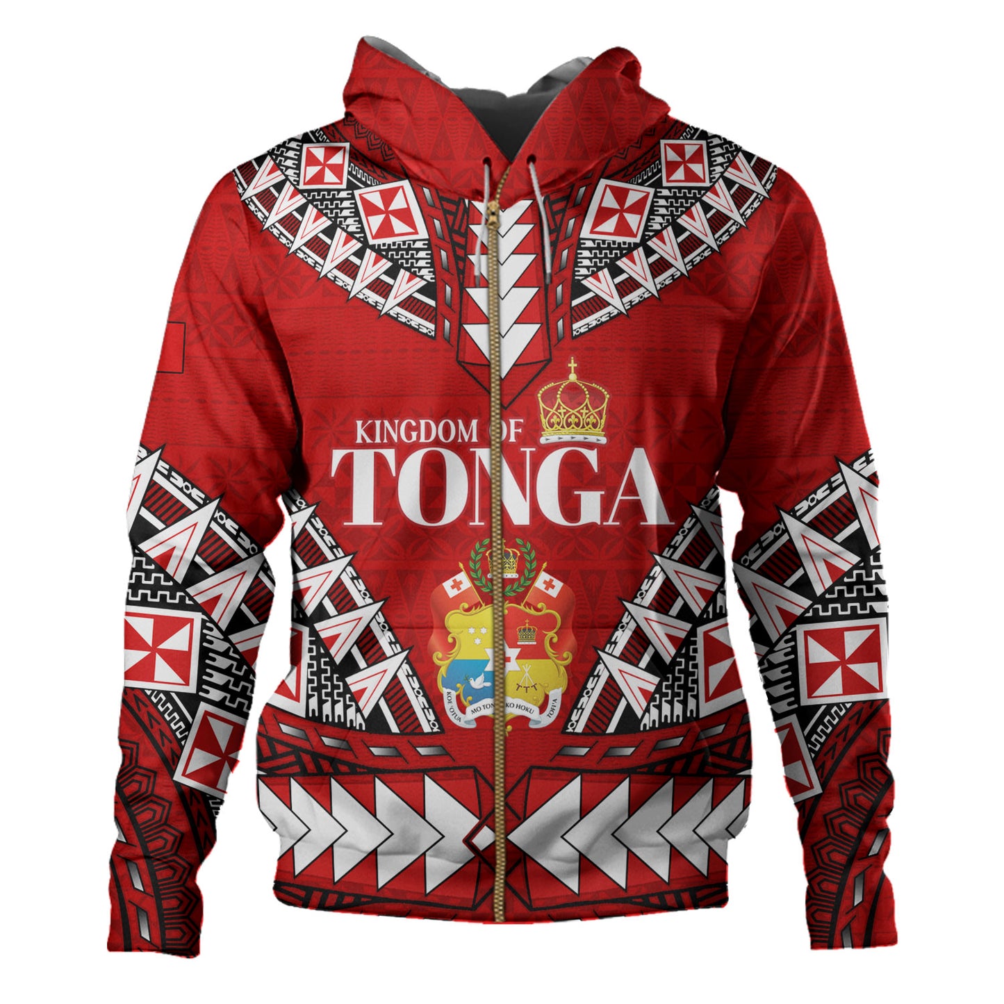 Tonga Hoodie Kingdom Of Tonga Tribal Patterns