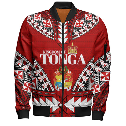 Tonga Bomber Jacket Kingdom Of Tonga Tribal Patterns