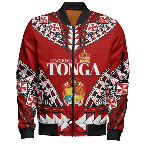 Tonga Bomber Jacket Kingdom Of Tonga Tribal Patterns