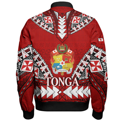 Tonga Bomber Jacket Kingdom Of Tonga Tribal Patterns