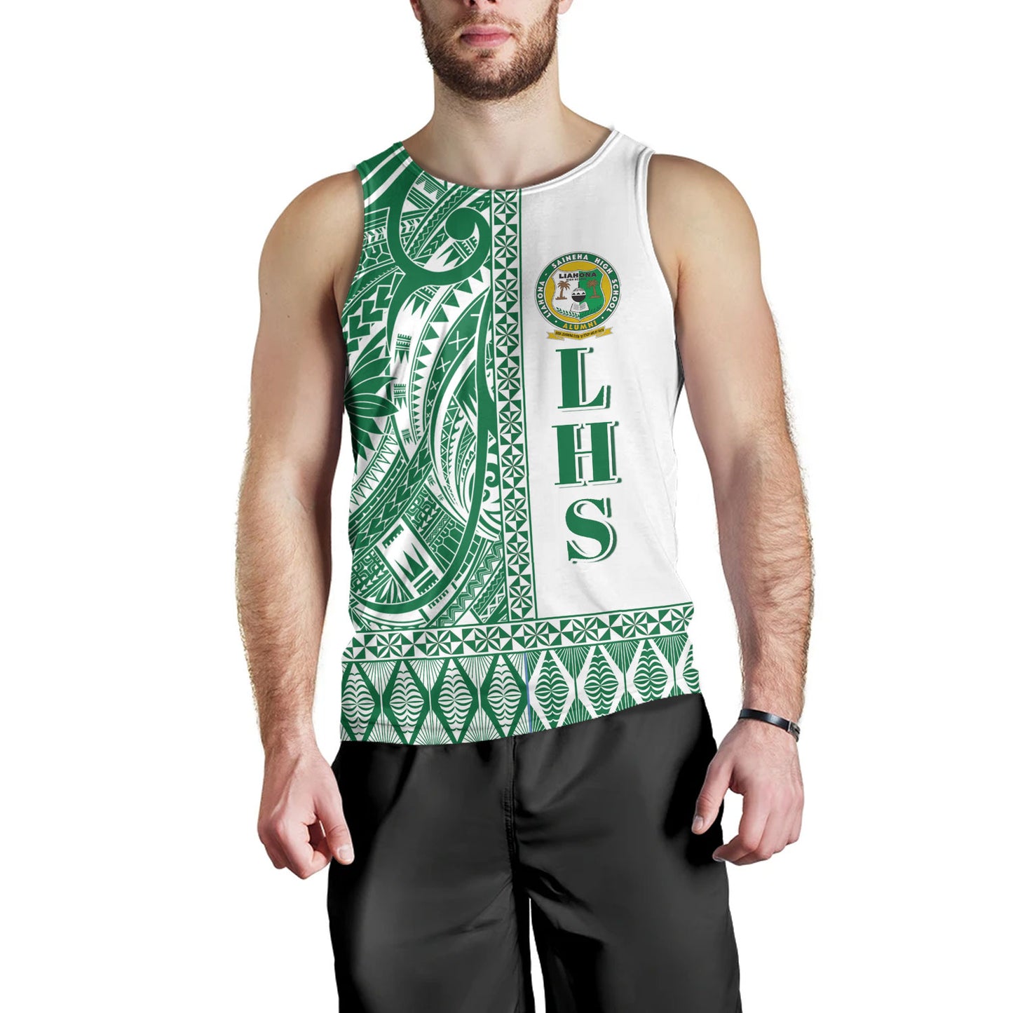 Tonga Custom Personalised Custom Personalised Tank Top Liahona High School Simple Ngatu Patterns