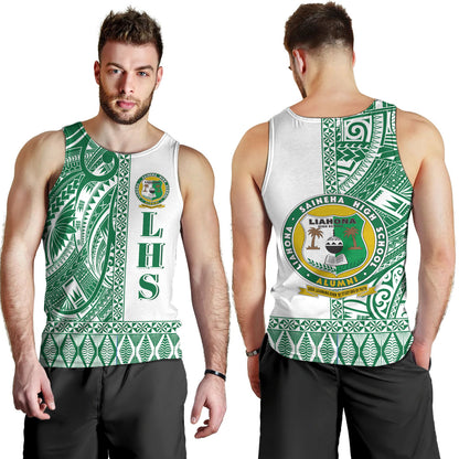 Tonga Custom Personalised Custom Personalised Tank Top Liahona High School Simple Ngatu Patterns