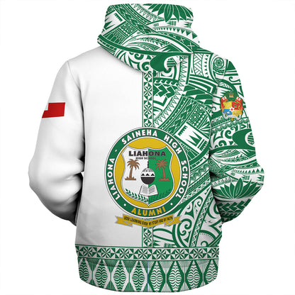 Tonga Custom Personalised Sherpa Hoodie Liahona High School Simple Ngatu Patterns