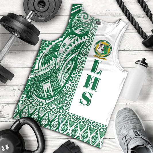 Tonga Custom Personalised Custom Personalised Tank Top Liahona High School Simple Ngatu Patterns