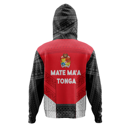 Tonga Custom Personalised Hoodie Mate Ma'a Tonga Ngatu Patterns