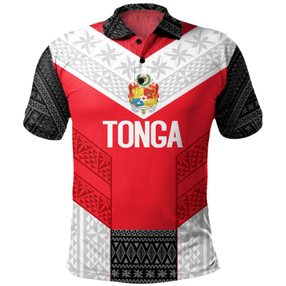 Tonga Custom Personalised Polo Shirt Mate Ma'a Tonga Ngatu Patterns