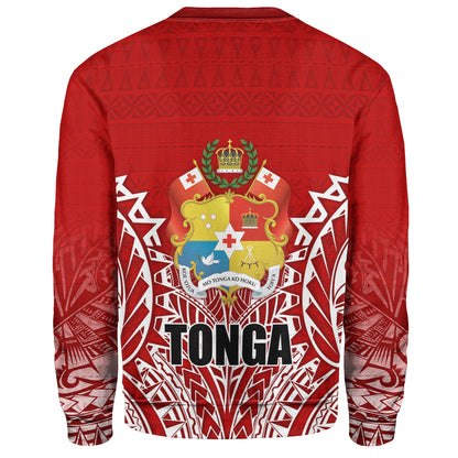 Tonga Custom Personalised Sweatshirt Seal With Flag Style