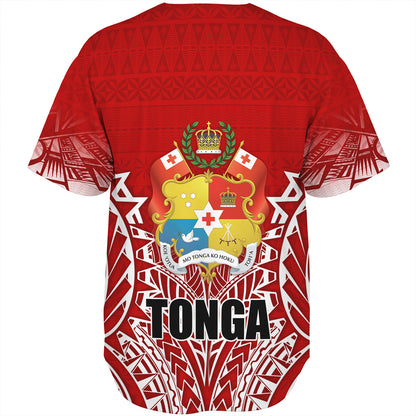 Tonga Custom Personalised  Baseball Shirt Seal With Flag Style