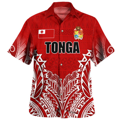 Tonga Custom Persoanlaised Hawaiian Shirt Seal With Flag Style