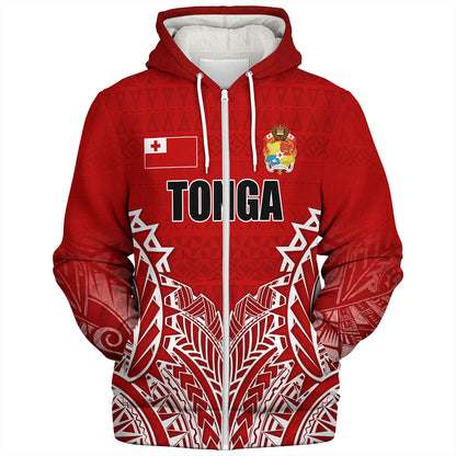 Tonga Custom Personalised Sherpa Hoodie Seal With Flag Style