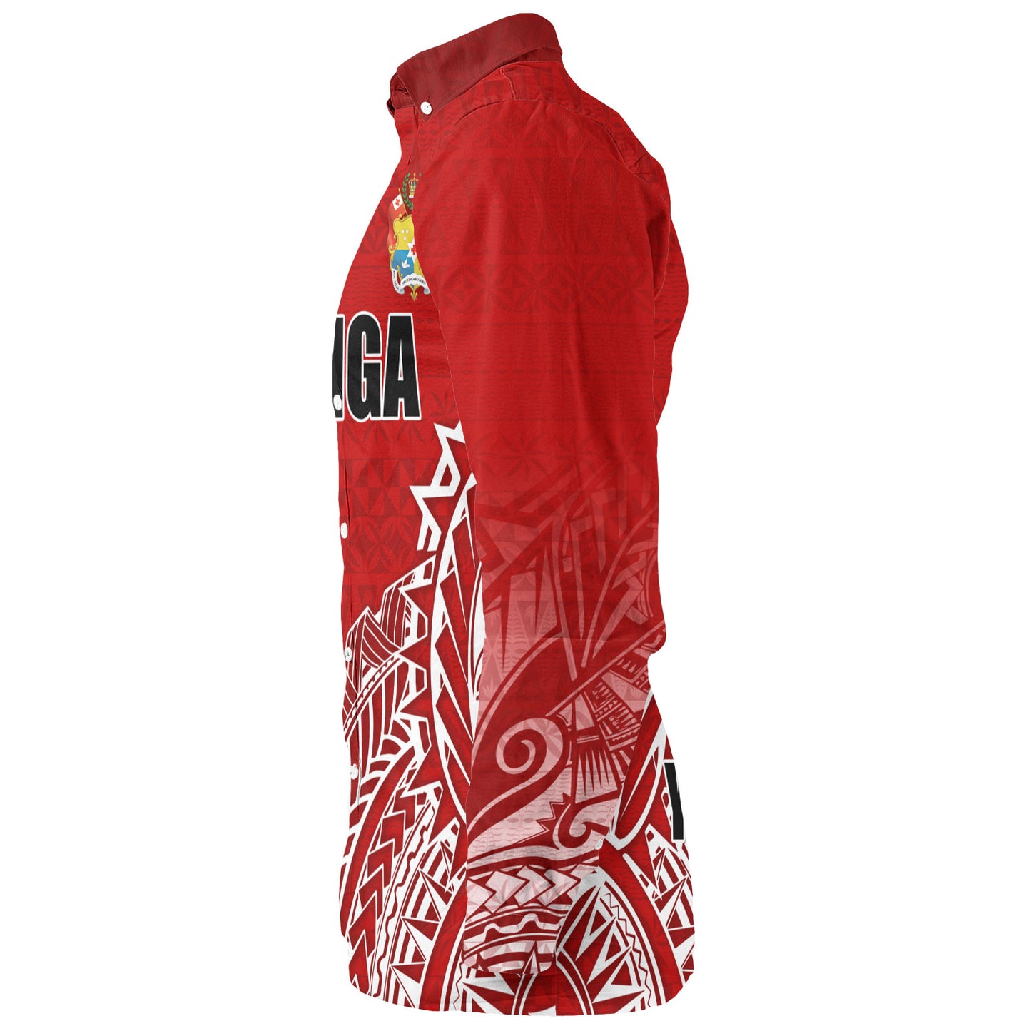 Tonga Custom Personalised Long Sleeve Shirt Seal With Flag Style