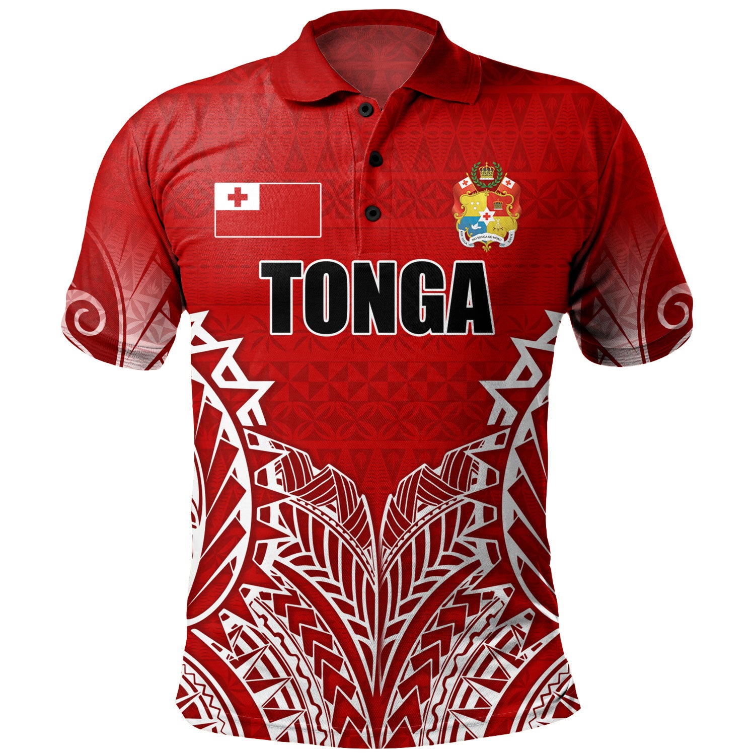 Tonga Custom Personalised Polo Shirt Seal With Flag Style