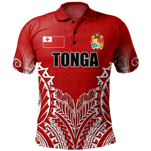 Tonga Custom Personalised Polo Shirt Seal With Flag Style