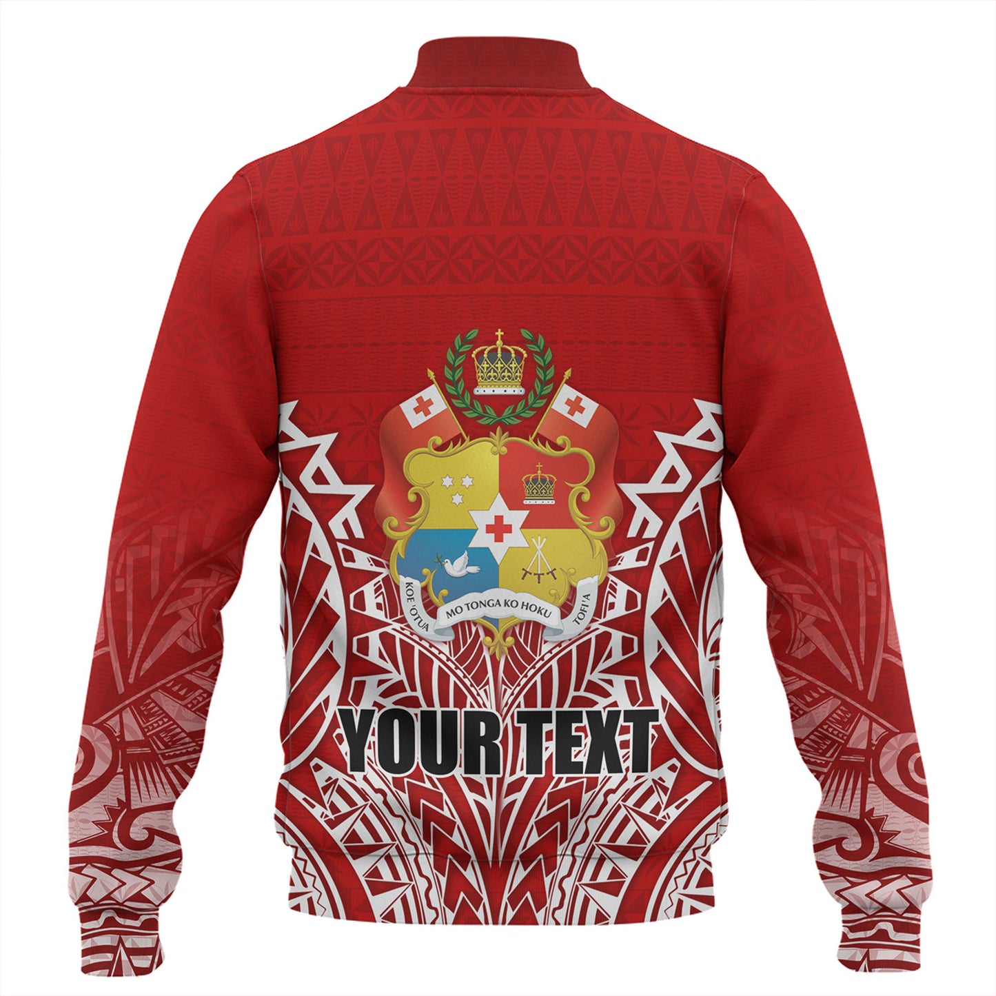 Tonga Custom Personalised Baseball Jacket Seal With Flag Style