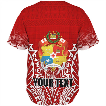 Tonga Custom Personalised  Baseball Shirt Seal With Flag Style