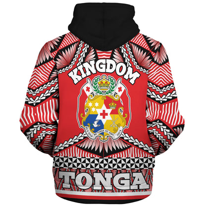Tonga Sherpa Hoodie Tonga Kingdom Tongan Ngatu Style