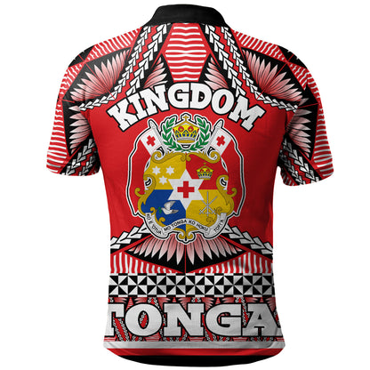 Tonga Polo Shirt Tonga Kingdom Tongan Ngatu Style