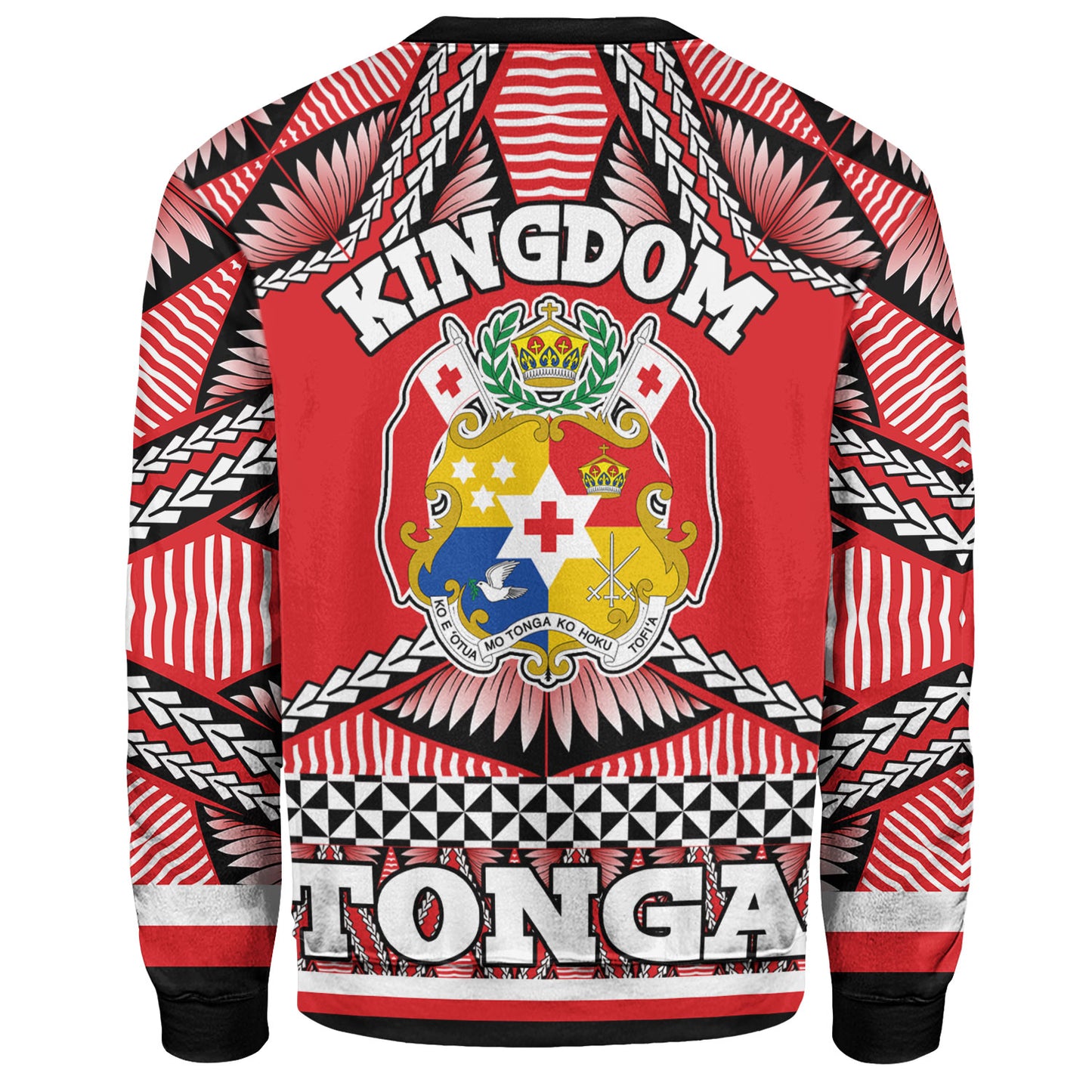 Tonga Sweatshirt Tonga Kingdom Tongan Ngatu Style