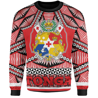 Tonga Sweatshirt Tonga Kingdom Tongan Ngatu Style