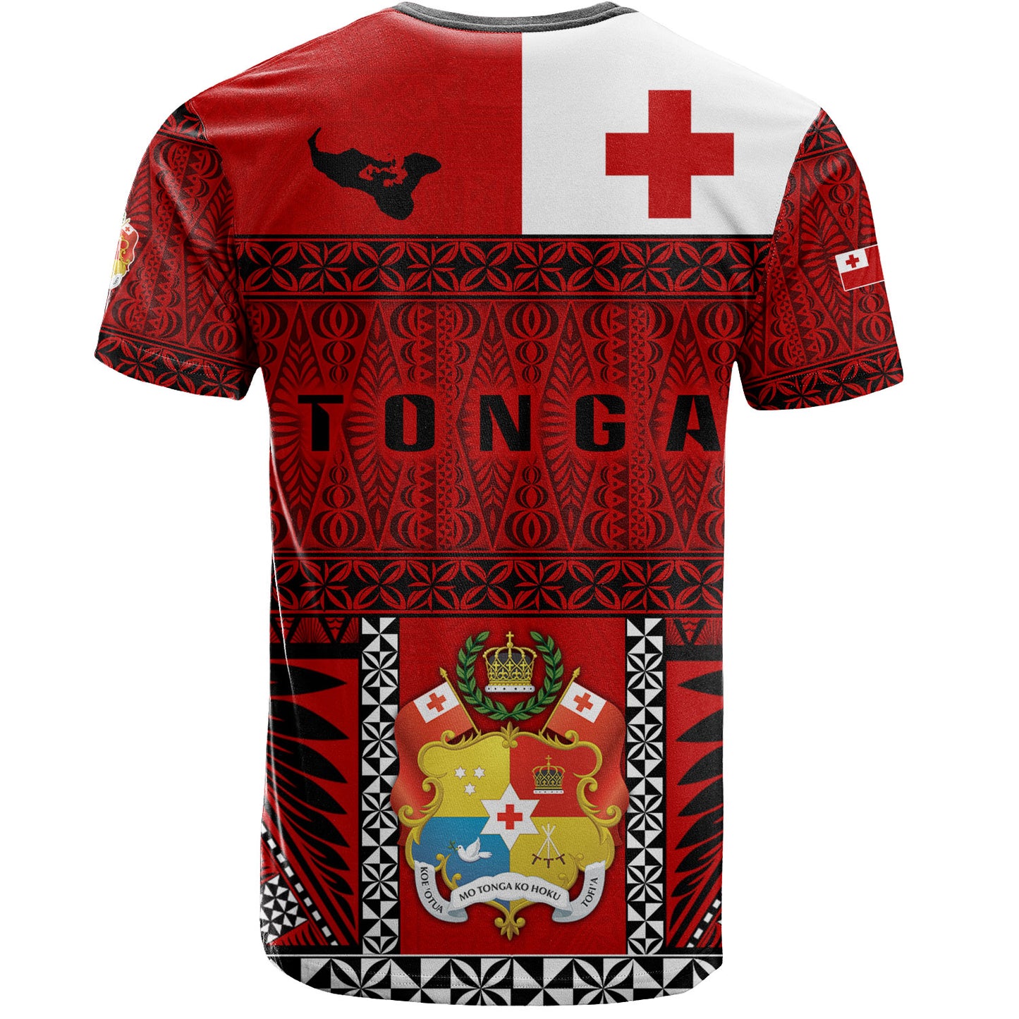 Tonga Custom Personalised T-Shirt Tonga Ngatu Special Design