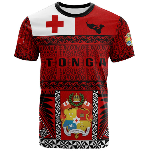 Tonga Custom Personalised T-Shirt Tonga Ngatu Special Design