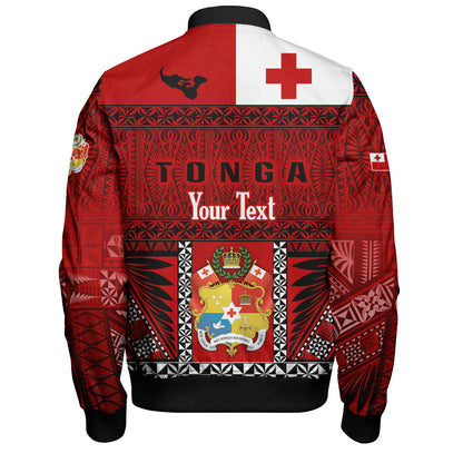 Tonga Custom Personalised Bomber Jacket Tonga Ngatu Special Design