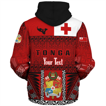Tonga Custom Personalised Sherpa Hoodie Tonga Ngatu Special Design