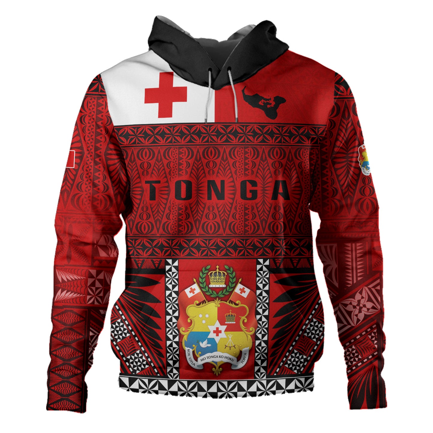 Tonga Custom Personalised Hoodie Tonga Ngatu Special Design