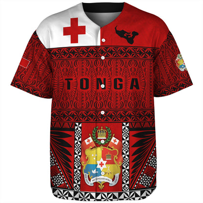 Tonga Custom Personalised Baseball Shirt Tonga Ngatu Special Design